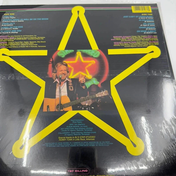 Capitol Records Mel McDaniel – Just Can't Sit Down Music - Vinyl Records NEW0813 - Picture 3 of 7